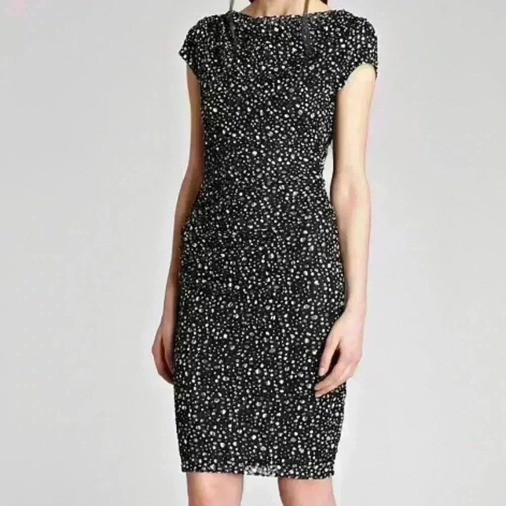 Reiss Amadeus Draped Bodycon Dress Size 2
